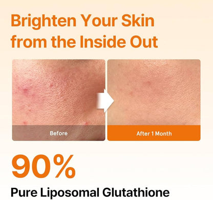 Aura & Co Liposomal Glutathione Oral Strips | Fast-Absorbing Antioxidant Support (30 Strips)